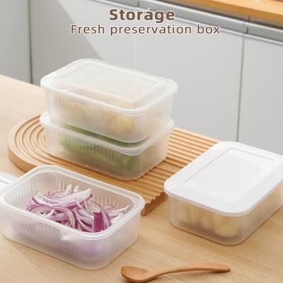 1000ml Plastic Food Freshs Keeping Set Stackable Meal-Prep Containers For Garlic Organiser
