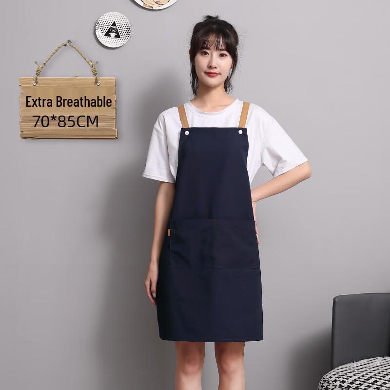 Yuduo Canvas Work Apron - Dark Blue (2 Pack)