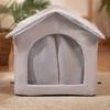 Outdoor Stray Cats Shelter Removable Cat Hideaway Winter Warm Weatherproof Cat House for Puppy Kitten Pet Supplies