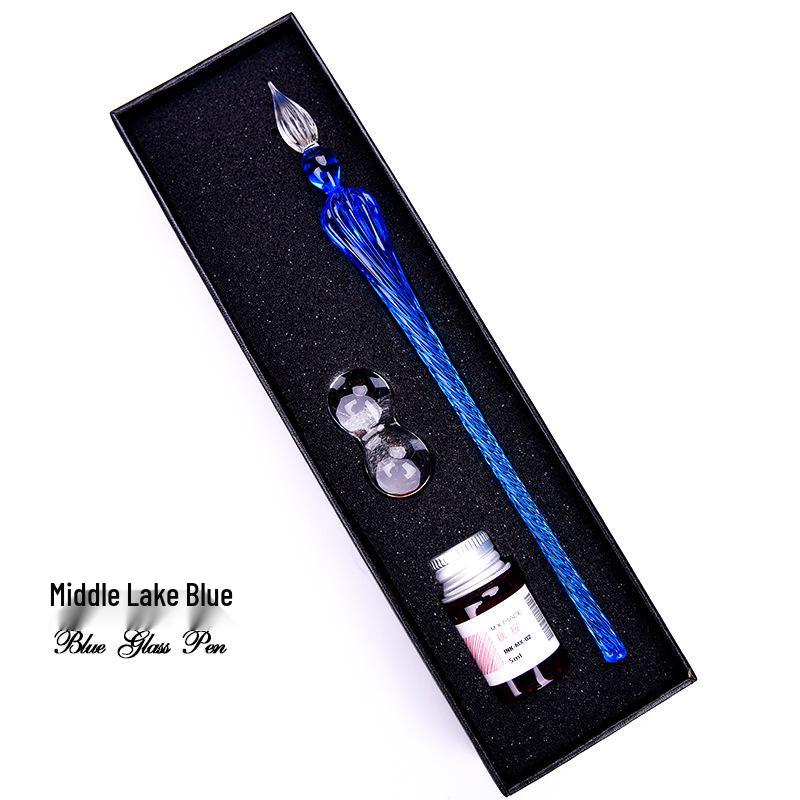 Creative Glass Signature Pen - Gift for Friends' Birthdays, Elegant Gift Box Included