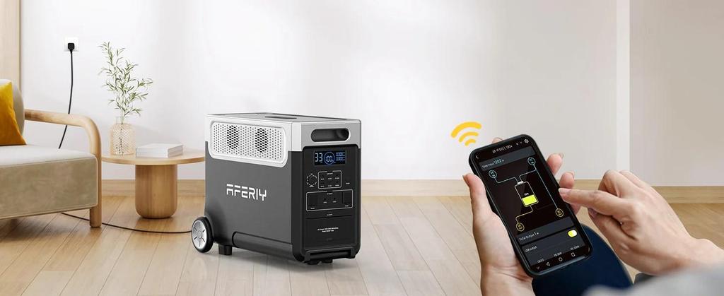 AFERIY P310 Portable Power Station, 3840Wh LiFePO4 Battery,13 Outputs, 4000+ Charge Cycles, 10ms UPS Function, APP Control