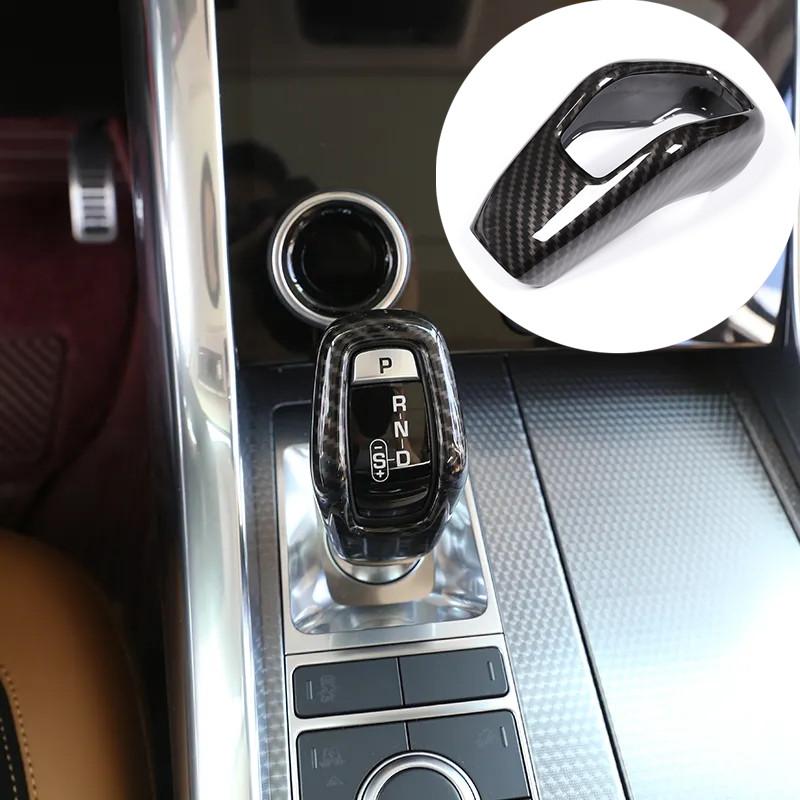 

Накладка на головку переключения передач в стиле углеродного волокна для Land Rover Range Rover Sport 2018-автомобильный интерьер