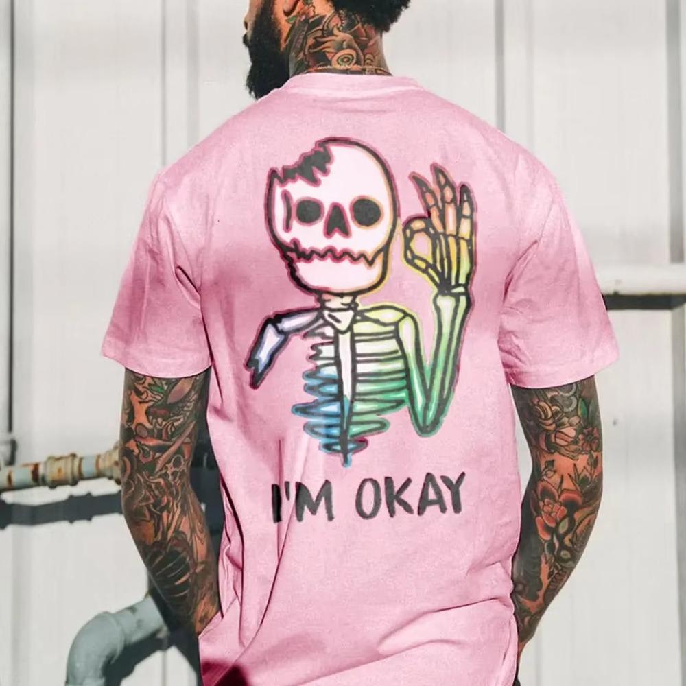 

2024 Мужская одежда Мягкие рубашки Топ Быстросохнущий материал Хипстер Персонализированные футболки Летние странные узоры с коротким рукавом S розовый