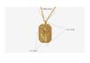 European Style Titanium Steel Moon Hand Gesture Pendant Necklace