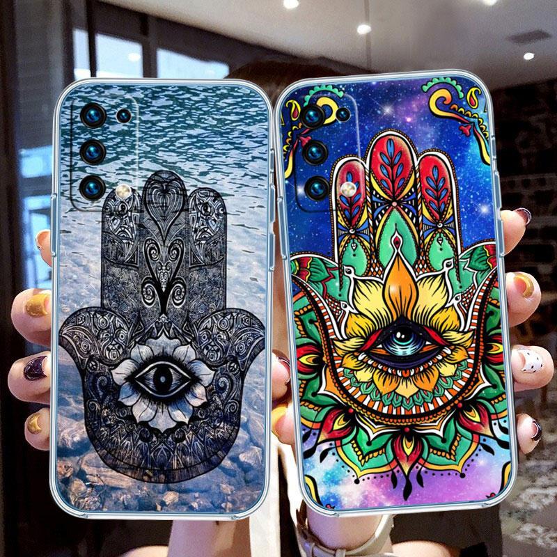 Hamsa Hand Amulet Psychedelic Case for Motorola G10 G20 G30 G31 G32 G34 G35 G41 G42 G50 G51 G52 G55 G60 G60S G62 G71 G72 G75