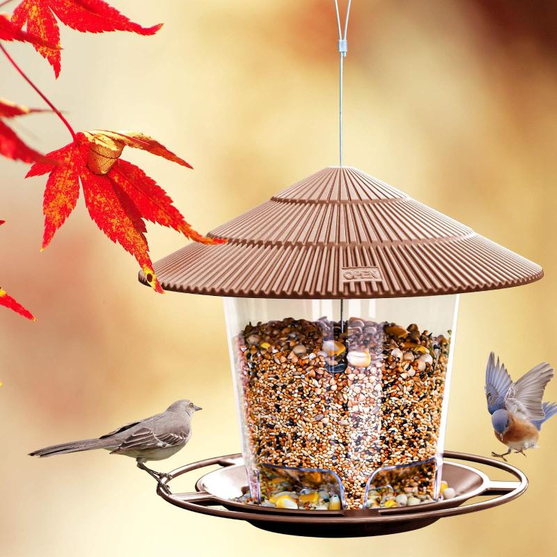 Minimalist Automatic Outdoor Bird Feeder Hanging Leakproof for Hummingbirds Backyard Patio Home Garden Decor