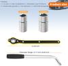 2 Ton Portable Car Jack Kit with Tire & Ratchet Wrench, Lifts 3.93–15.35 Inch