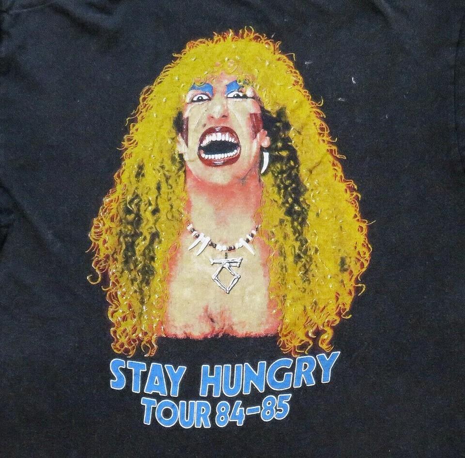Twisted Sister Stay Hungry Tour Concert  Black Men S234XL TShirt D066 Unisex T-Shirt XXL