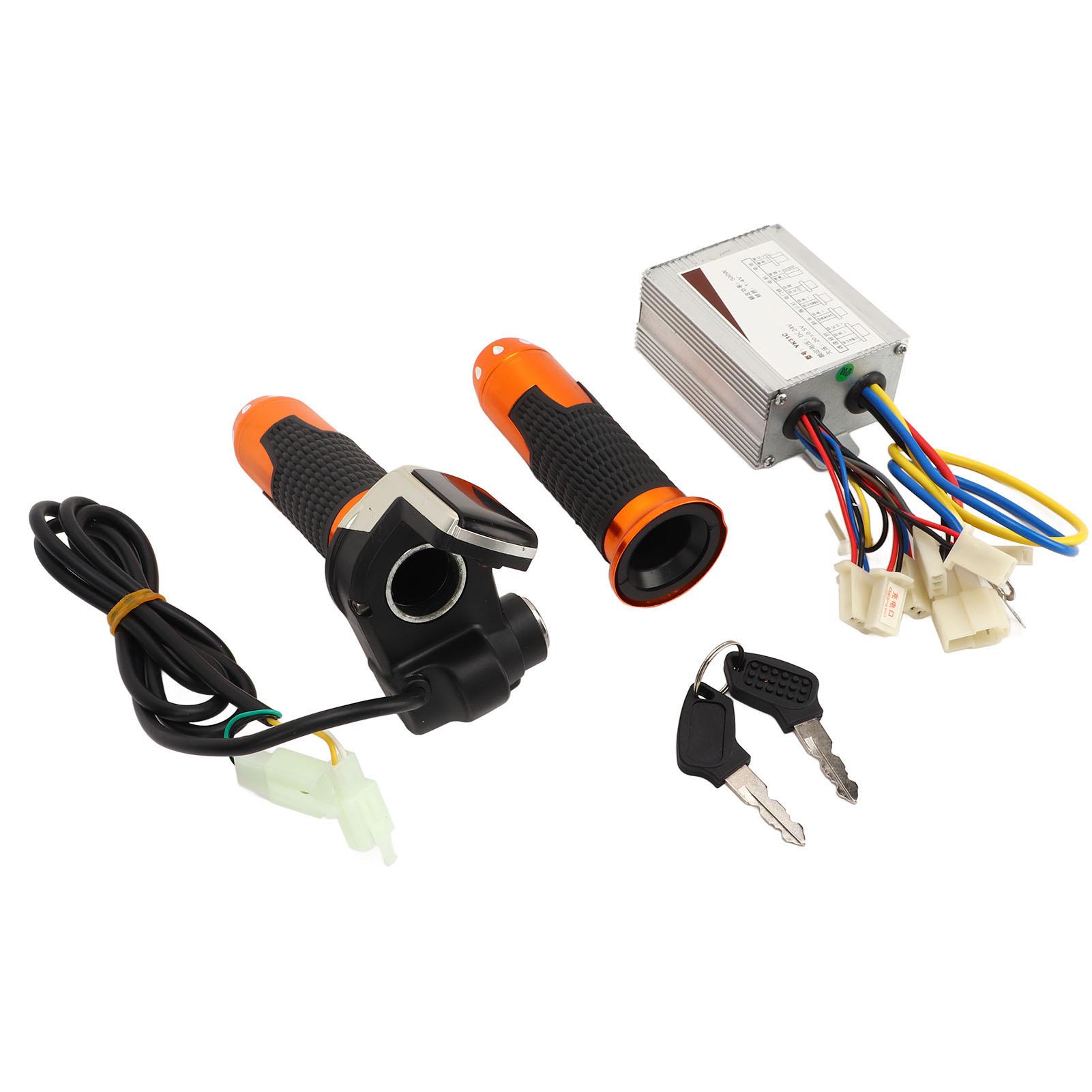 

24V500W Motor Speed Controller Dual Speed Control Aluminium Alloy Shell 24V Display Throttle with Lock Keys