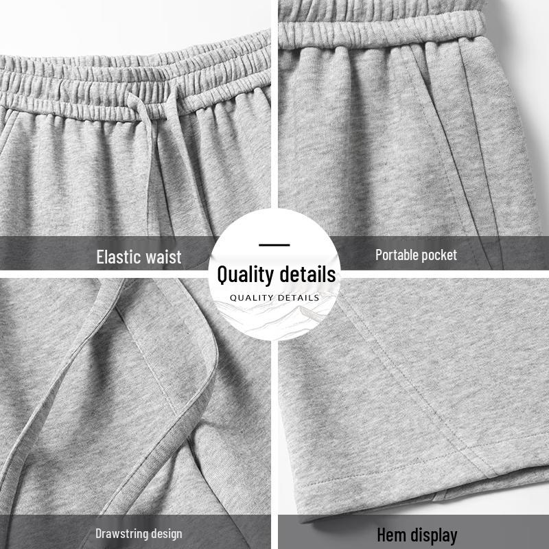 Men's Casual Straight-Leg Cotton Blend Shorts