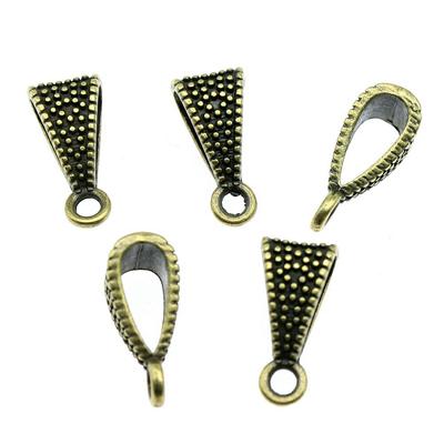 Antik Bronz Renk Üçgen Asılı Toka Boncuk Kefaletler 15x7x6mm Marka: WYISYWG 10 Adet Takı El Sanatları