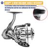 New Electroplated One-Way Seamless Spinning Reel CNC Spool Full Metal Swinging Lightweight Long Distance Fishing Reel with 6+1 Roller Bearings