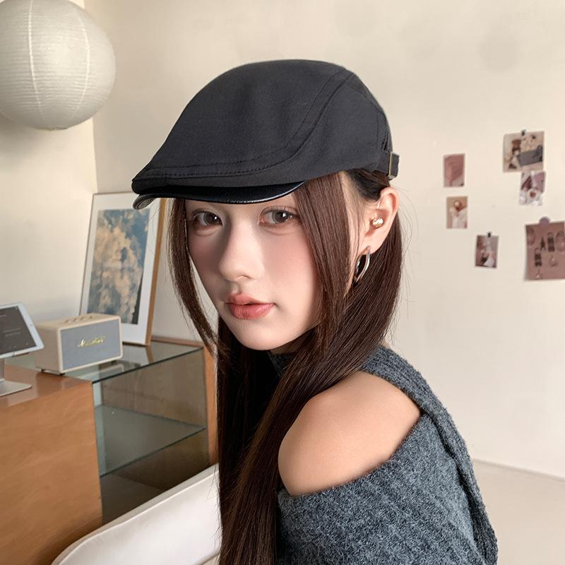 Retro Anti-duck Tongue Beret Children Summer Painter Newsboy Hat Simple Versatile Face Small Forward Hat