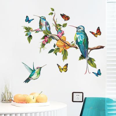 Bird Pattern Wall Stickers Removable PVC Car Window Wall Decal
