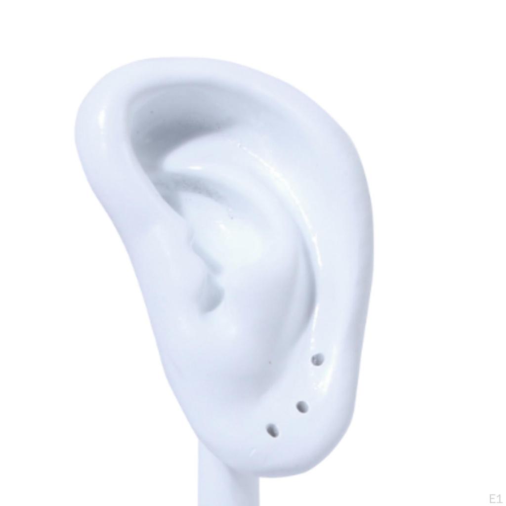 Support de Présentation Boucles d'Oreilles Forme d'Oreille en Résine Hauteur 10,5 cm Organisateur Léger pour Fille Femmes