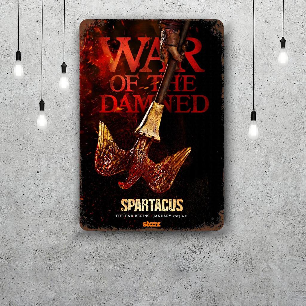 Spartacus Retro Vintage Blechschild Poster Dekorative Plakette Metallplatte Wanddekoration