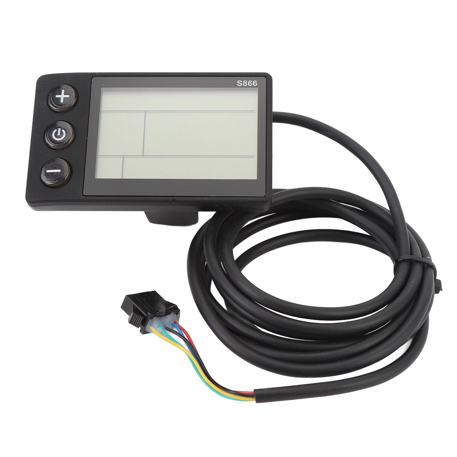 

Велосипедный дисплейный метр SM 5-контактный разъем Водостойкий S866 ЖК-дисплей с подсветкой для электросамоката