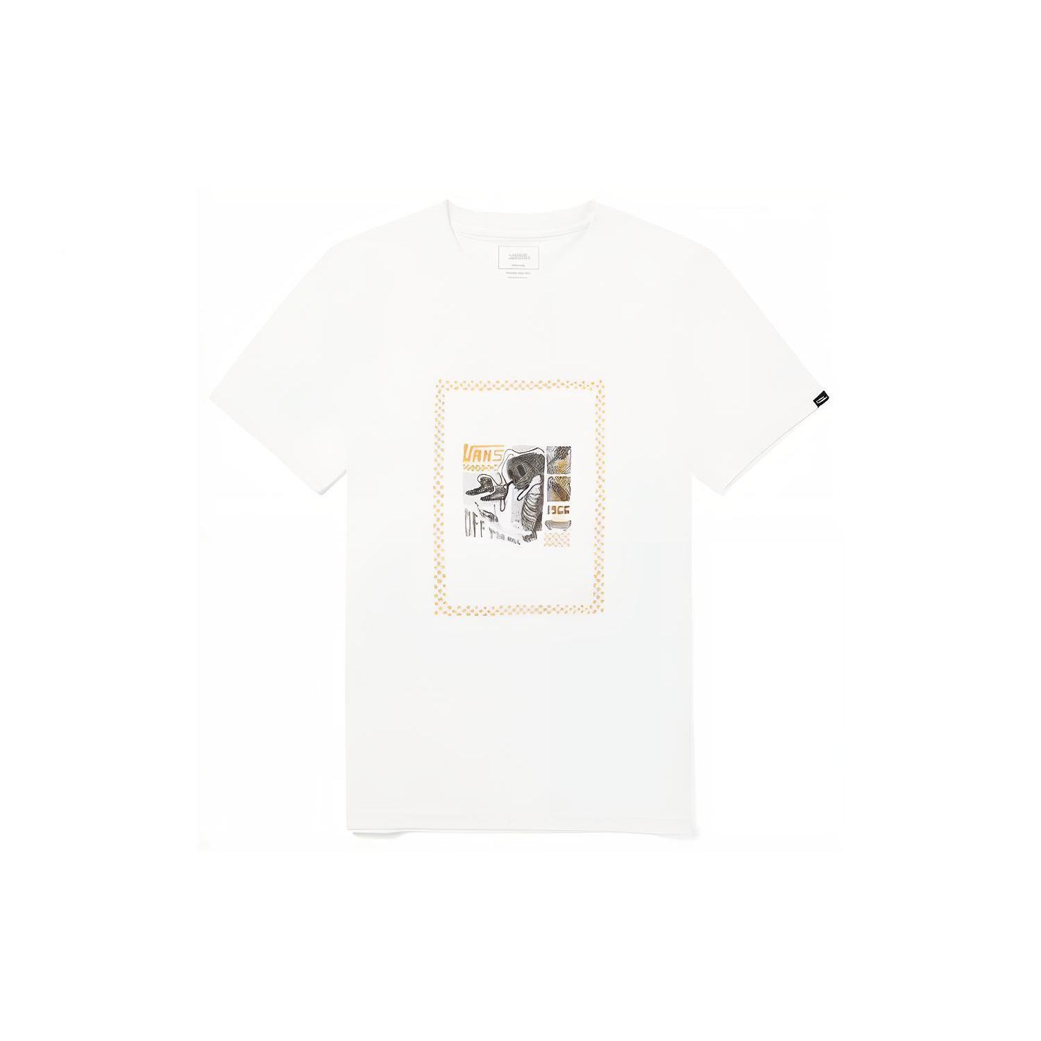 Футболка унисекс с короткими рукавами Vans OTW Artist Zijing Wang Collaboration, белая VN0A4URMWHT M
