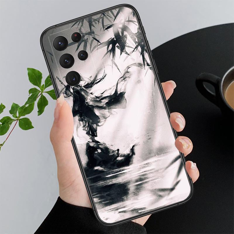 Japan Style Landscape Scaneary Phone Case For Samsung A35 A55 A54 A15 A25 A05s A05 A22 A24 A52 A33 A34 M34 M14 M54 M23