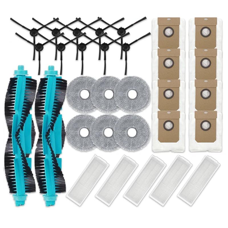 

A65T-For Cecotec Conga 11090 Spin Revolution Robot Vacuum Parts Roller Side Brush Hepa Filter Mop Cloth Dust Bags