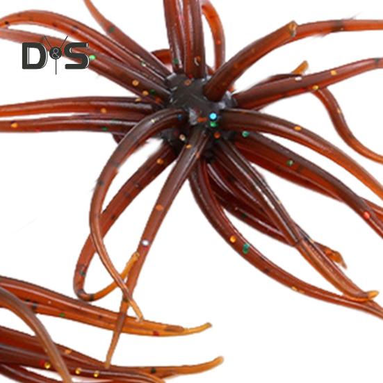 2 Bucăți 6.88CM/1.7G Momeală Moale Arici de Mare cu Fuste de Înot Colorate Atracție Artificială Accesorii Pescuit Bass Walleye Păstrăv Apă Sărată Apă Dulce