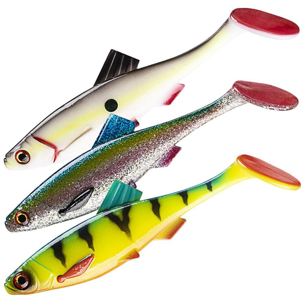 3D Eyes Artificial Swimbait T Tail Simulated Fake Bait Colorful Artificial Bait  Out Fishing