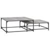  Slotted Tables, 2 Pcs, Grey Sonoma Oak