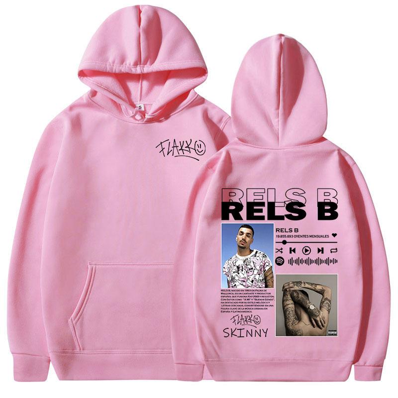 Rels B Skinny Flakk Graphic Print Merch Hoodies Men Women Clothing Fashion Hip Hop Sweatshirts Oversized Long Sleeve Hoody Tops