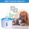 4/6/8/12 Pcs Activated Carbon Replace Filter Triple Filtration Cat Water Fountain Filters for Pet Cat Dog Fountain Dispenser
