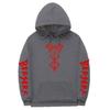 Mens Hooded Fleece Sweatshirt Inspired By Berserk Anime Streetwear Casual Oversized Pullover