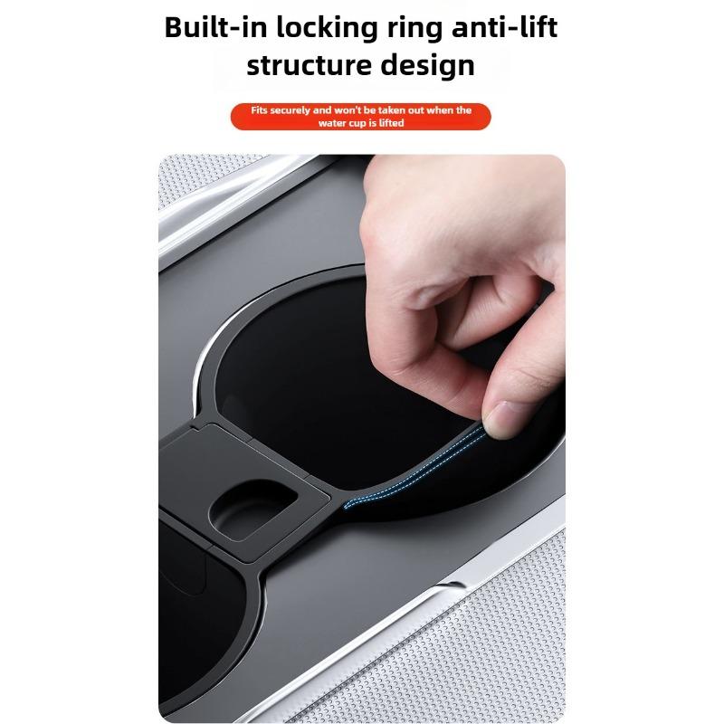 For Tesla Model Y Juniper 2025 Launch Model 3 Highland 2020-2025 Water Cup Holder Center Console Tidying Non-slip Accessories