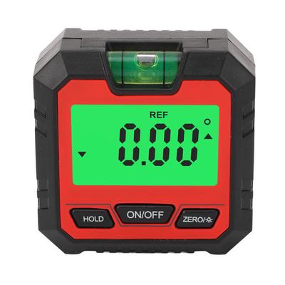 Digitale Wasserwaage mit Hintergrundbeleuchtetem LCD-Display, Magnetfuß, 4 x 90 Grad, Mini-Winkelmesser, Messgerät, Finder, Winkelmesser für