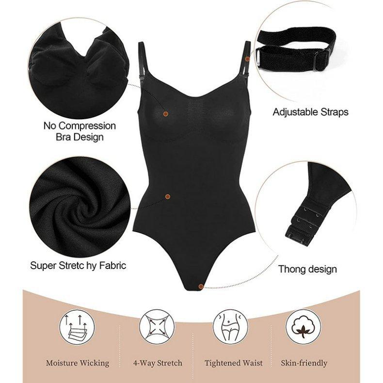 Tummy Tuck Hip Lift Tightening Tummy Tuck Shaping Enhanced Triangle One-piece Thong Leotard