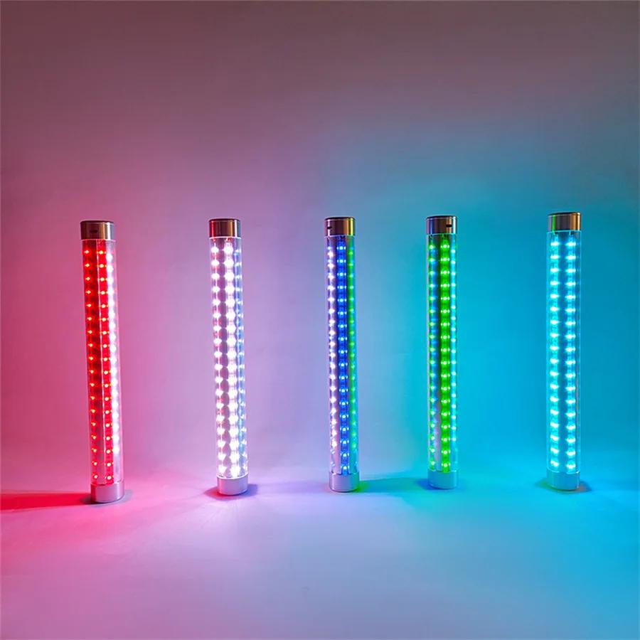7 Color RGB Rechargeable LED Strobe Baton Light Wine Bottle Topper Sparklers Light Party Service Bar Growing Flash Stick Light