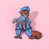 Creative Personality Zootopia Metal Badge Nick Fox Judy Rabbit Alloy Brooch
