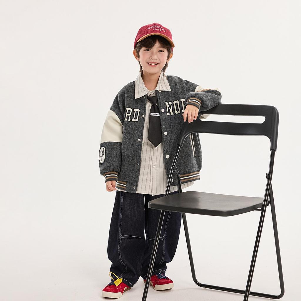 Herbst 2025 Jungen Märchen Baseballjacke - Koreanischer Stil Strickjacke Oberbekleidung