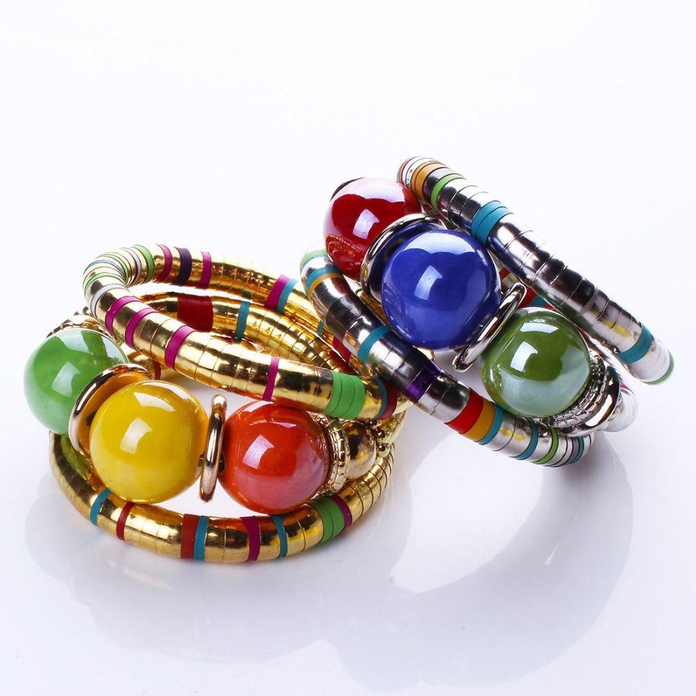 Stacking Snake Bracelet Gold Color Three Layer Bangle New Multi Layer Bracelet