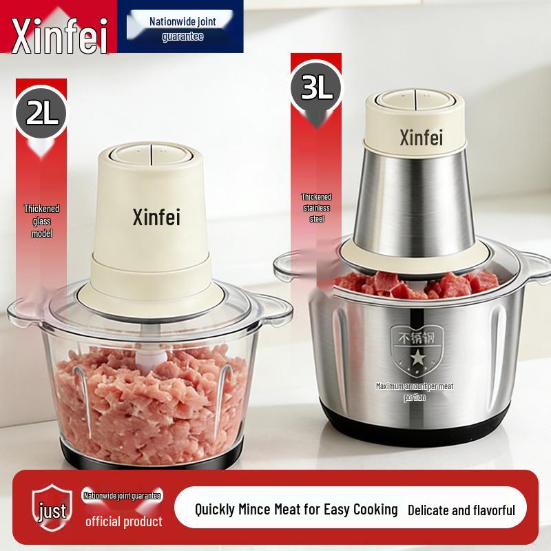 Xinfei Stainless Steel Multi-Function Electric Meat and Vegetable Grinder for Home and Commercial Use