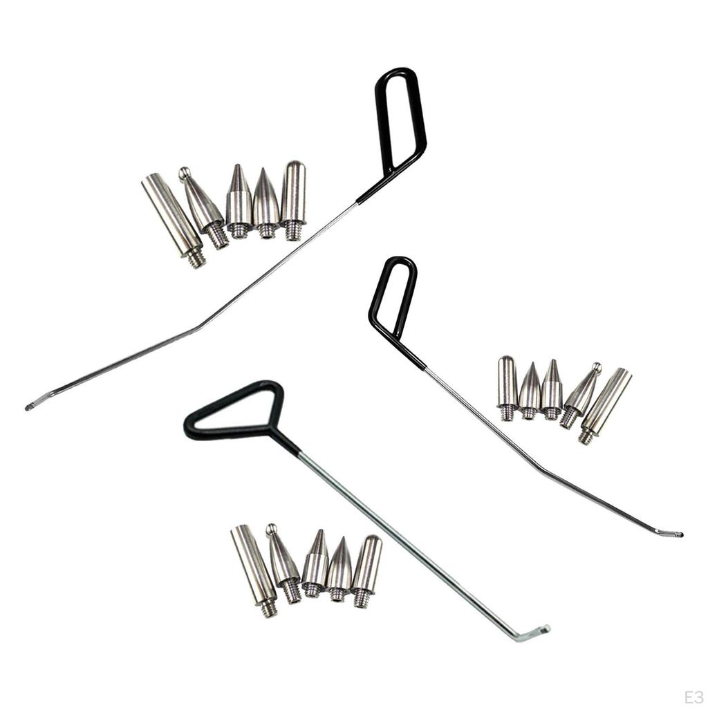 6Pcs Repair Rod Set Push Hooks Hail Damage Remover for Car Body