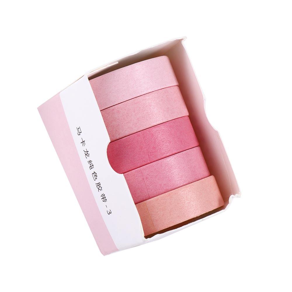 5Rolls/box Office Supply Handbook Tape Students Stationery Scrapbooking Adhesive Tape Tape Set Decorative Tape Masking Tape