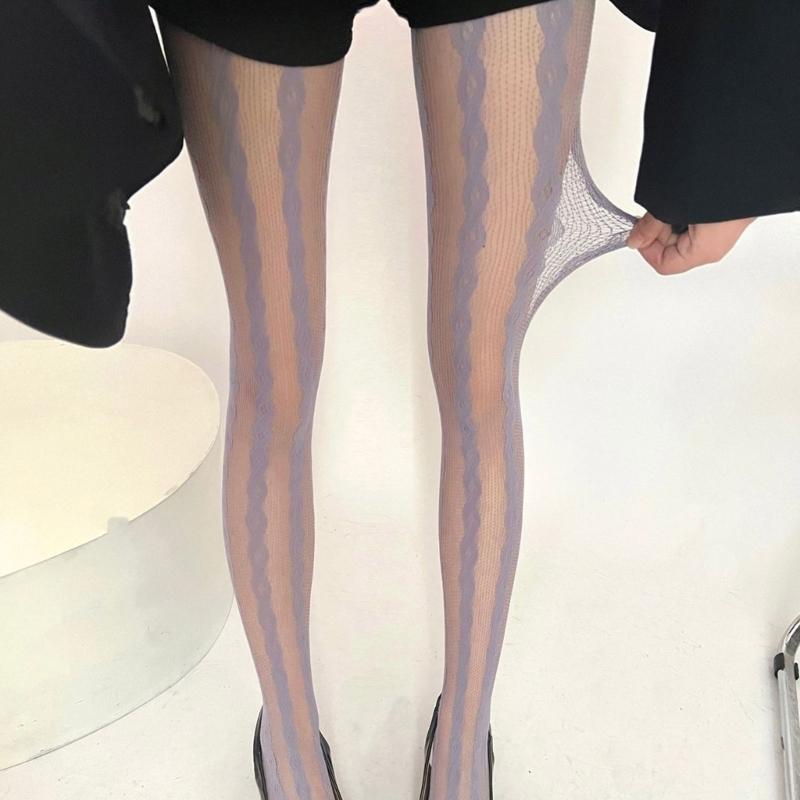 Patterned Tights Fishnet Stockings High Waist Pantyhose Stockings Leggings Lace Tights for Women Girls Summer Leggings