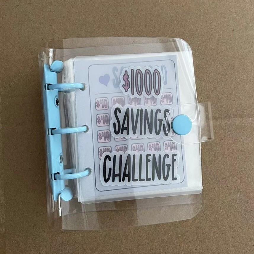 1000 Savings Challenge Binder , Money Saving Binder, Savings Challenges Book with Envelopes, Envelope Savings Challenge, Mini Bu