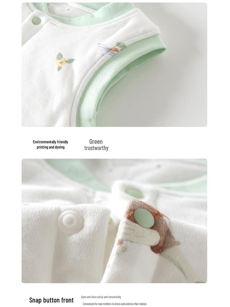Verdickte Babyweste aus reiner Baumwolle für Herbst/Winter - Warme, ärmellose Bekleidung für Neugeborene und Kinder