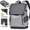 Men's Trendy Leather Backpack: Large Capacity Travel & Laptop Bag for Cross-Border Business
