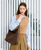 Clave Lily Suede Brown Tote Bag