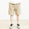Mens Corduroy Shorts Relaxed Fit Knee Length Straight Leg Casual Shorts with Elastic Waistband and Side Pocket Design for Everyday Wear