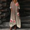 Abito da Donna Casual Svasato Scollo a V Vacanza Boho Spiaggia Vestito Estivo