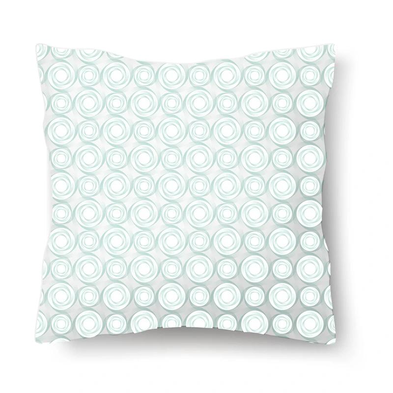 Nordic Floral Print Pillowcase 45x45CM Sofa Office Seat Car Cushion Cover Creative Ornament Bedroom Room Home Decoration