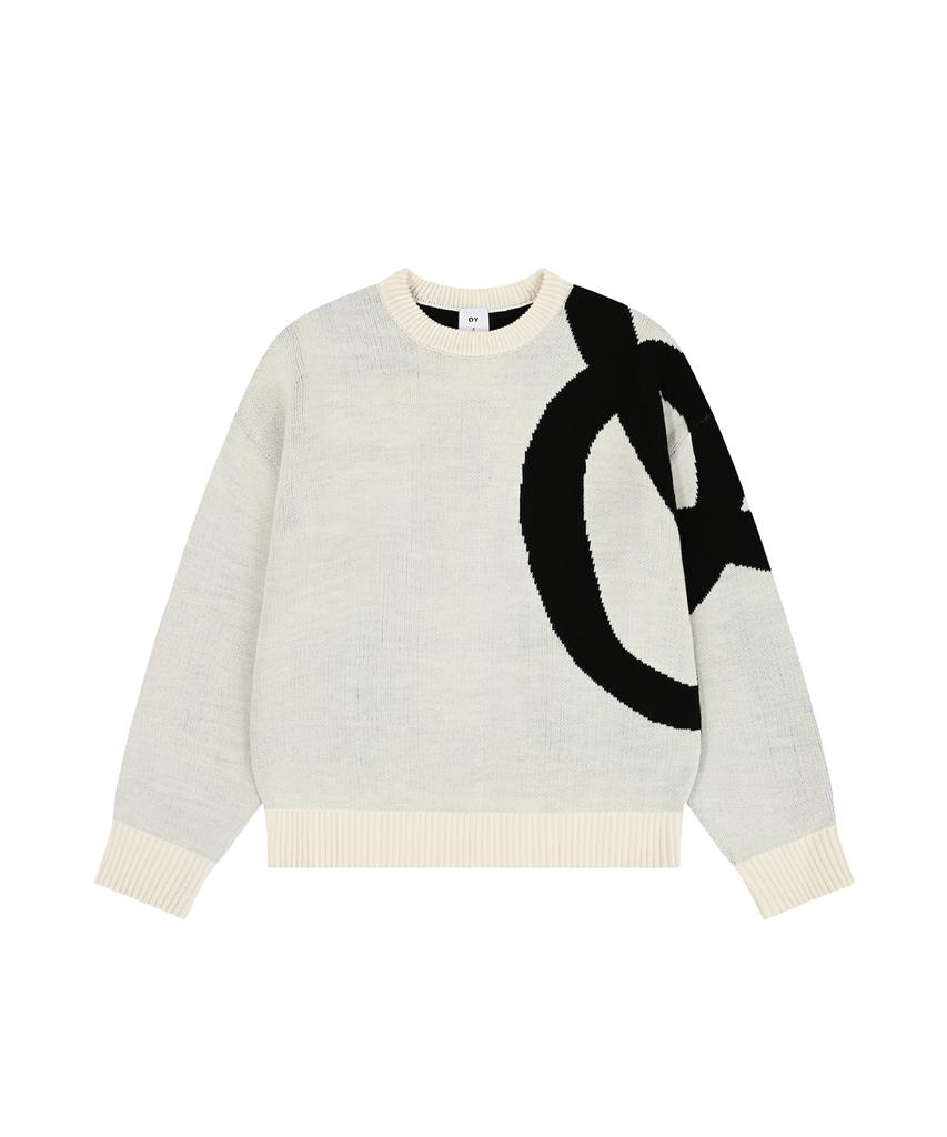 Opeunyadeu(Owai) Bold Logo Knit - Ivory