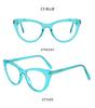 European Fashion Cat Eye Anti-Blue Light Propionate Glasses for Versatile Slimming Effect